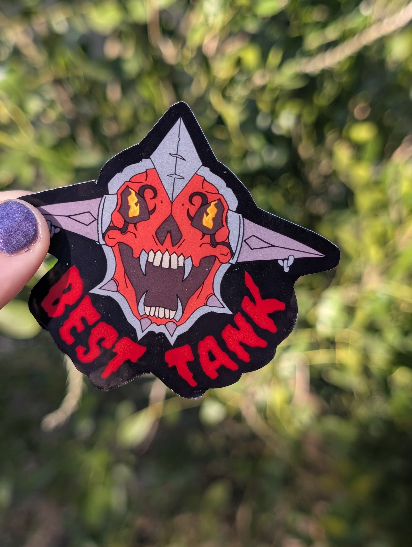 Best Tank Vinyl Sticker- Blood Tank Gaming Gift Warcraft