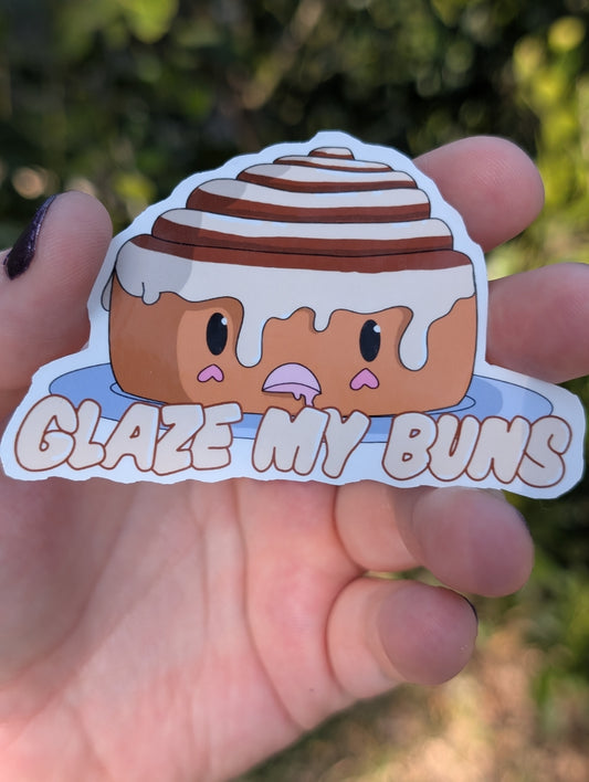 NSFW Glaze My Buns Sticker