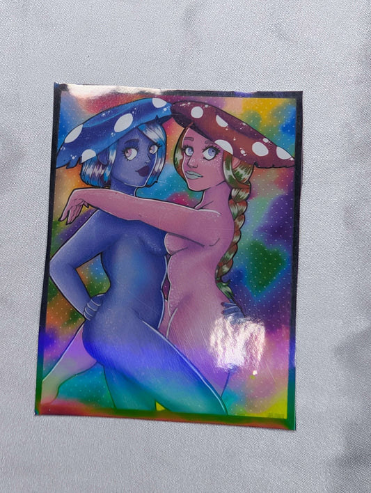 NSFW Mushroom Girls Sticker
