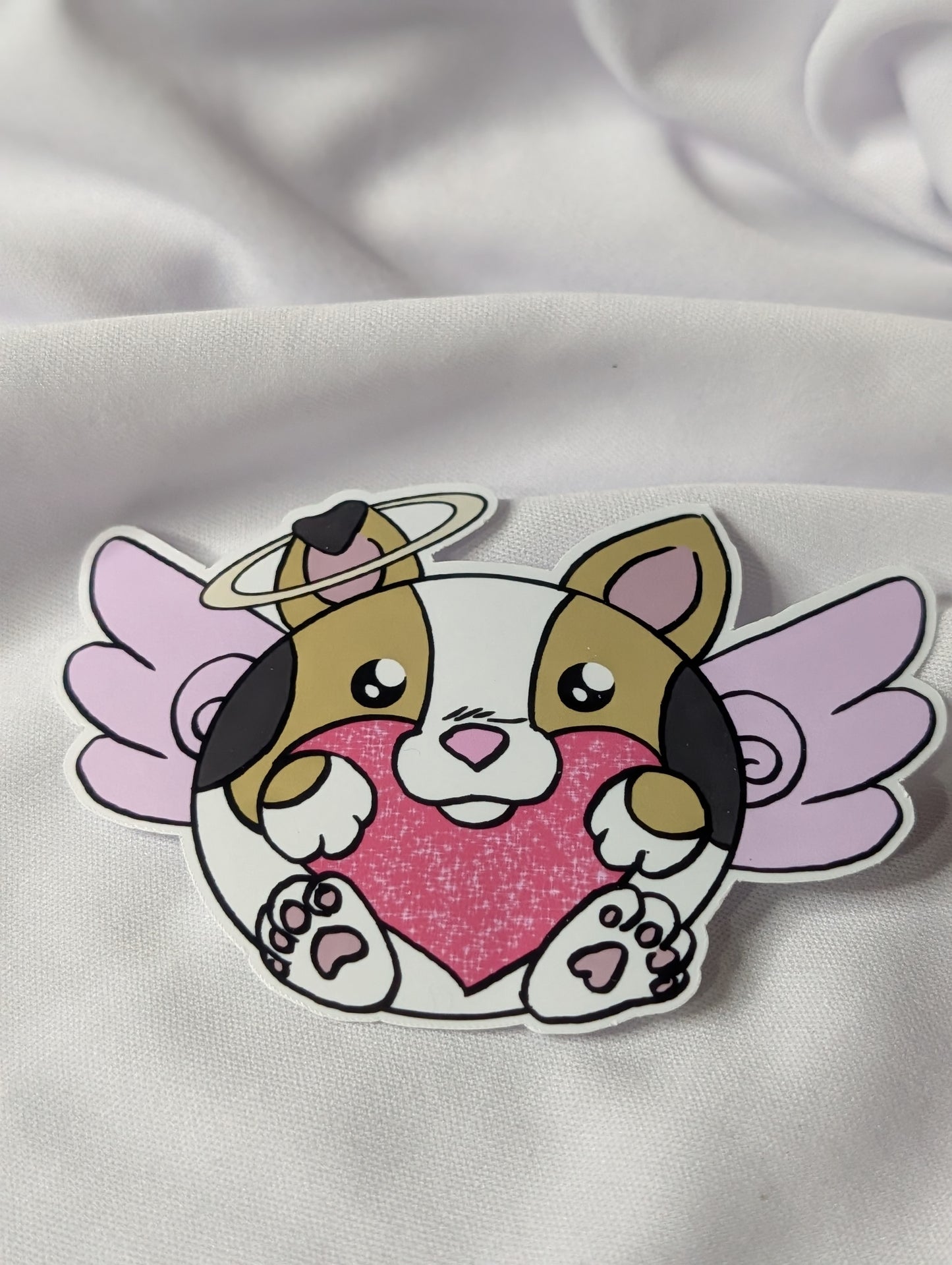 Holliday Corgi Dog Sticker