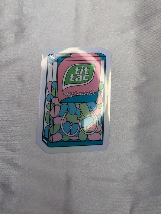 NSFW Tit Tac Sticker