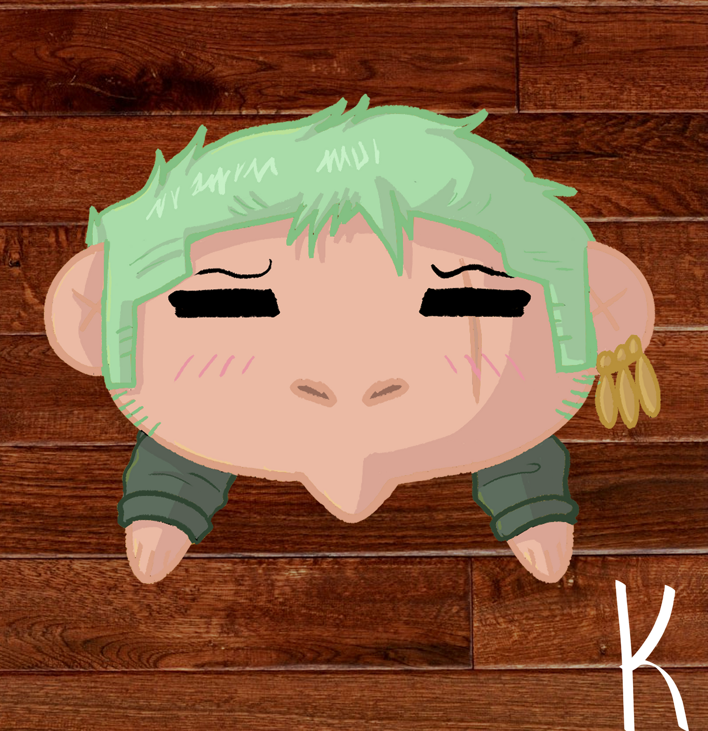 Pirate Anime Sleepy Chibi Stickers