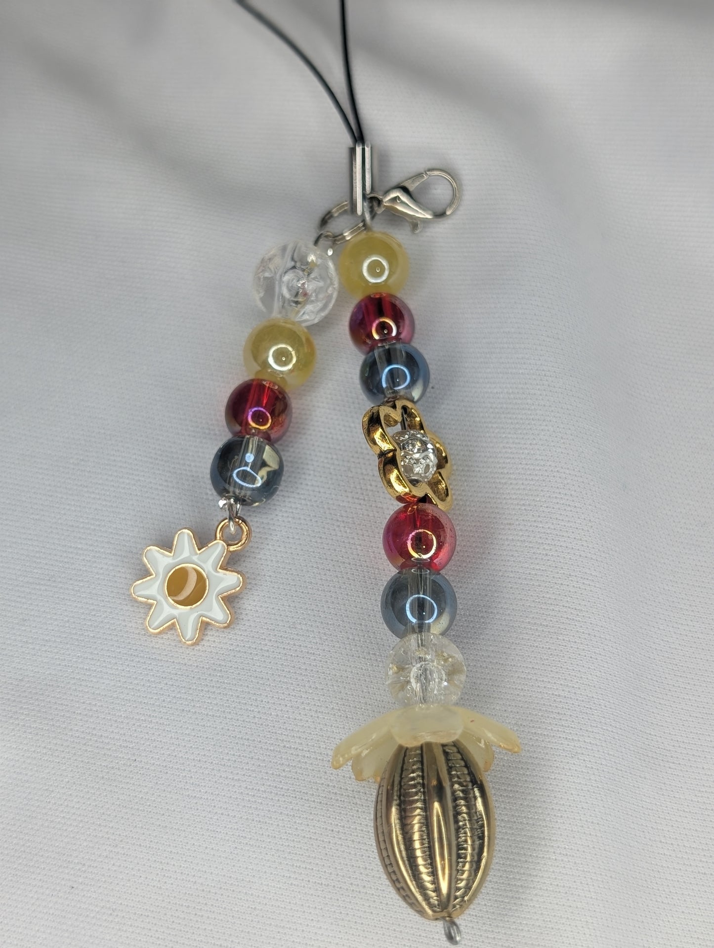 Hero Anime Keychain Charm Glass Beads