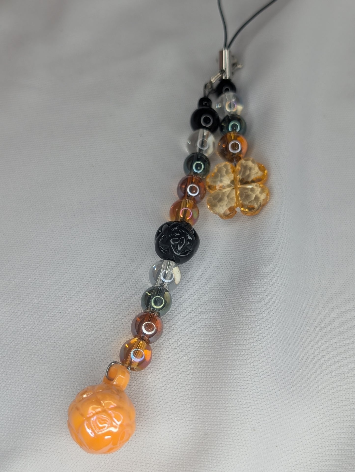 Hero Anime Keychain Charm Glass Beads