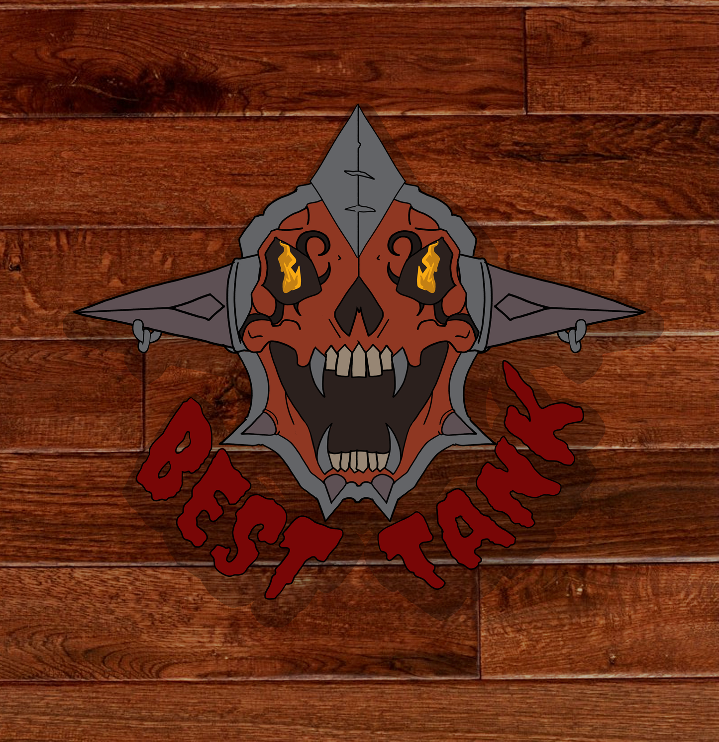 Best Tank Vinyl Sticker- Blood Tank Gaming Gift Warcraft
