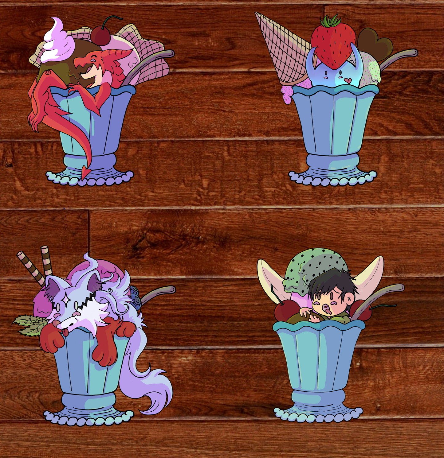 Campfire In Another World Stickers