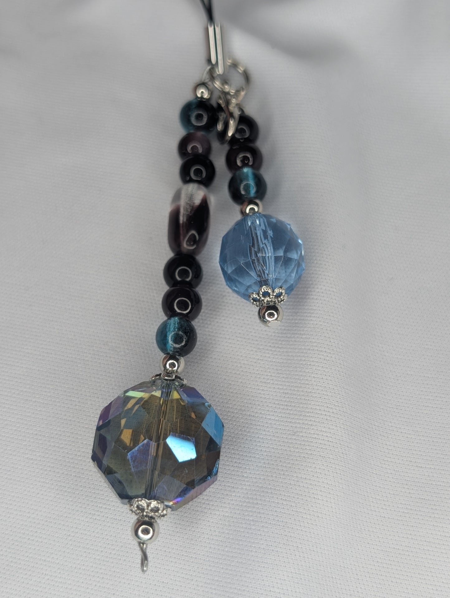 Hero Anime Keychain Charm Glass Beads