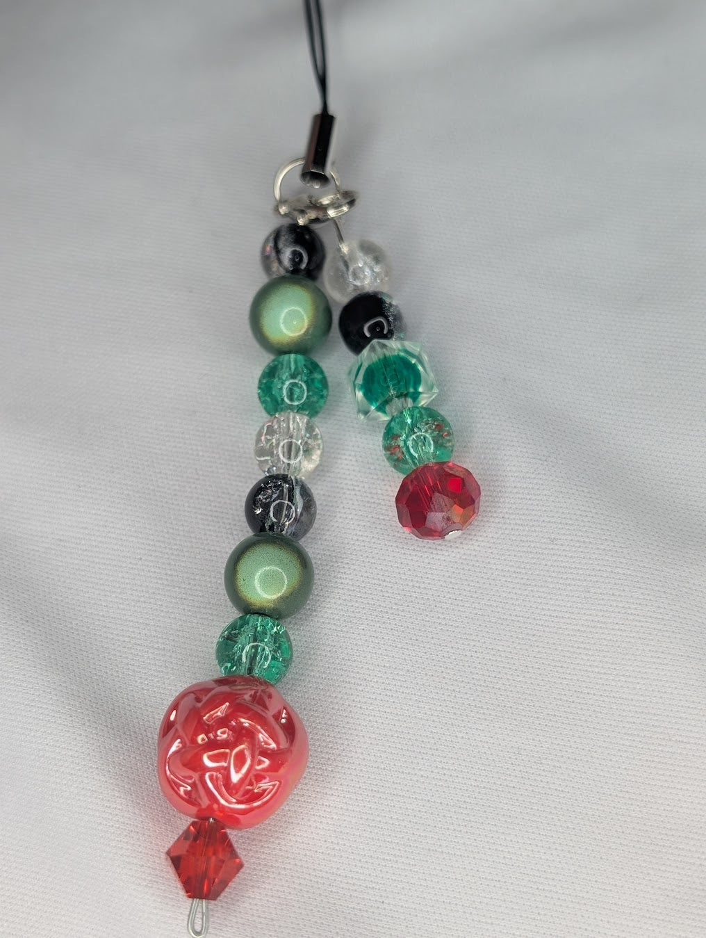 Hero Anime Keychain Charm Glass Beads