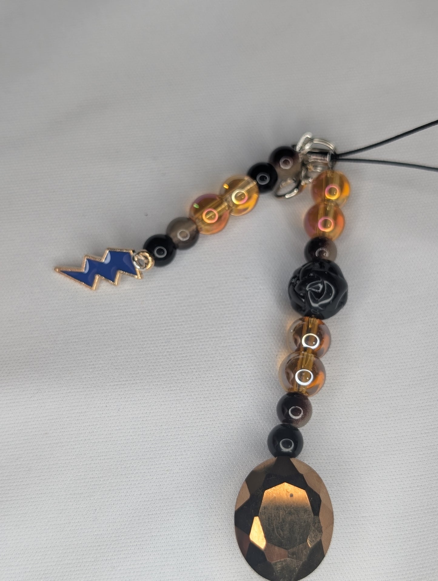 Hero Anime Keychain Charm Glass Beads