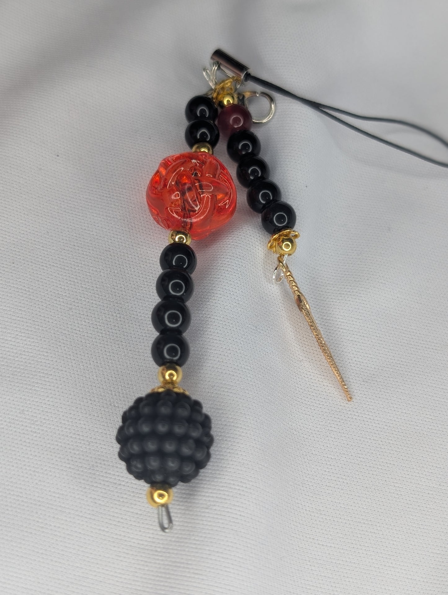 Hero Anime Keychain Charm Glass Beads