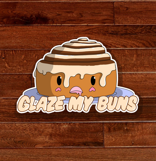 NSFW Glaze My Buns Sticker