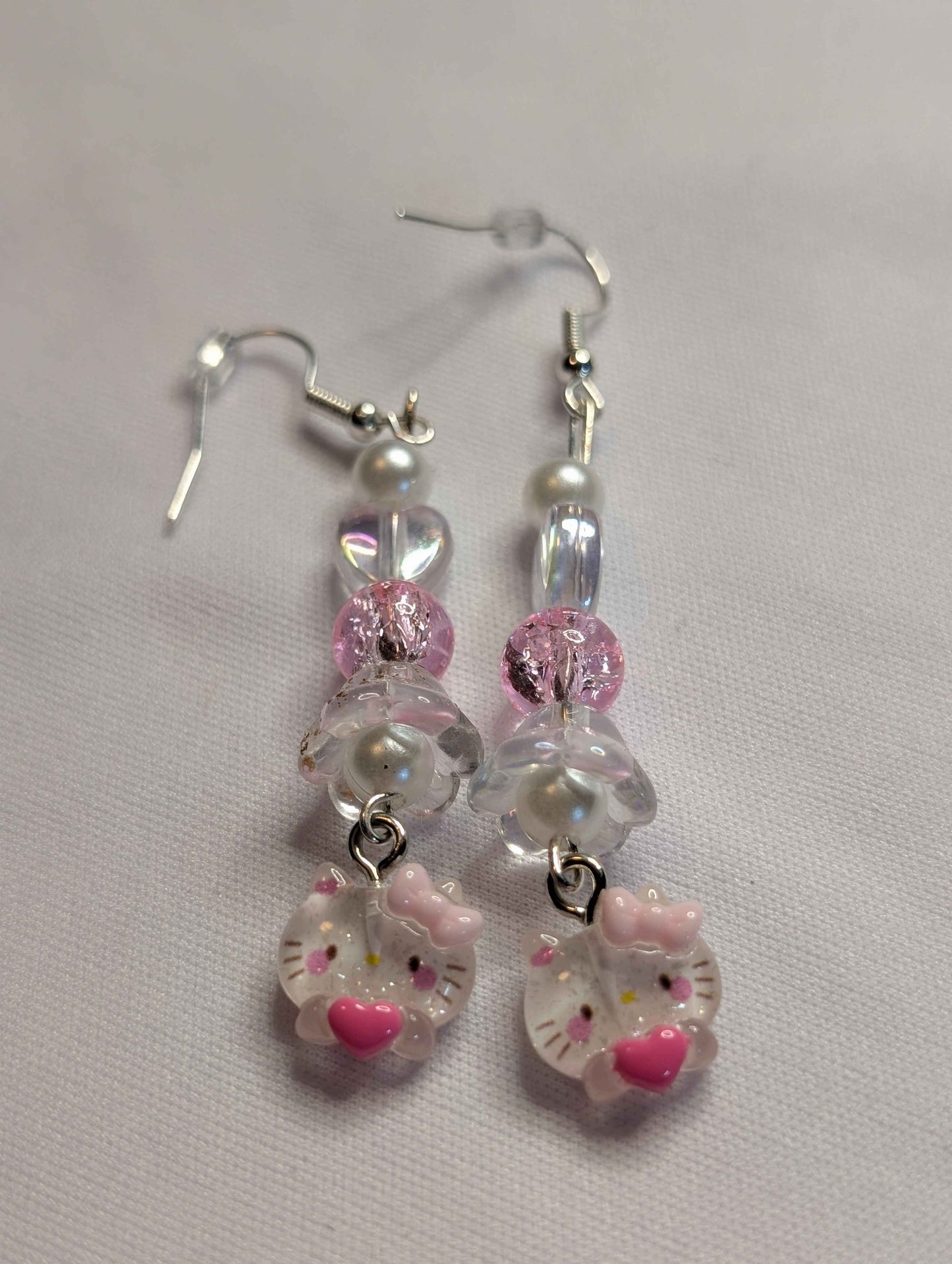 Sanrio Kawaii Dangling Earrings Kuromi Hello Kitty Inspired