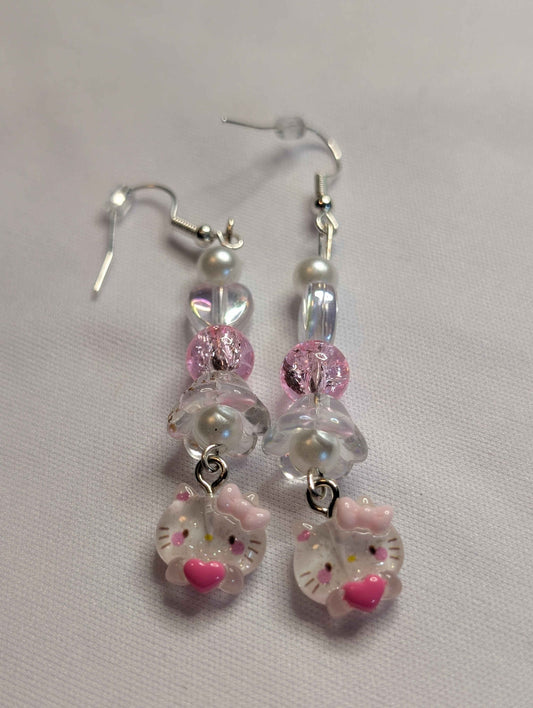 Sanrio Kawaii Dangling Earrings Kuromi Hello Kitty Inspired