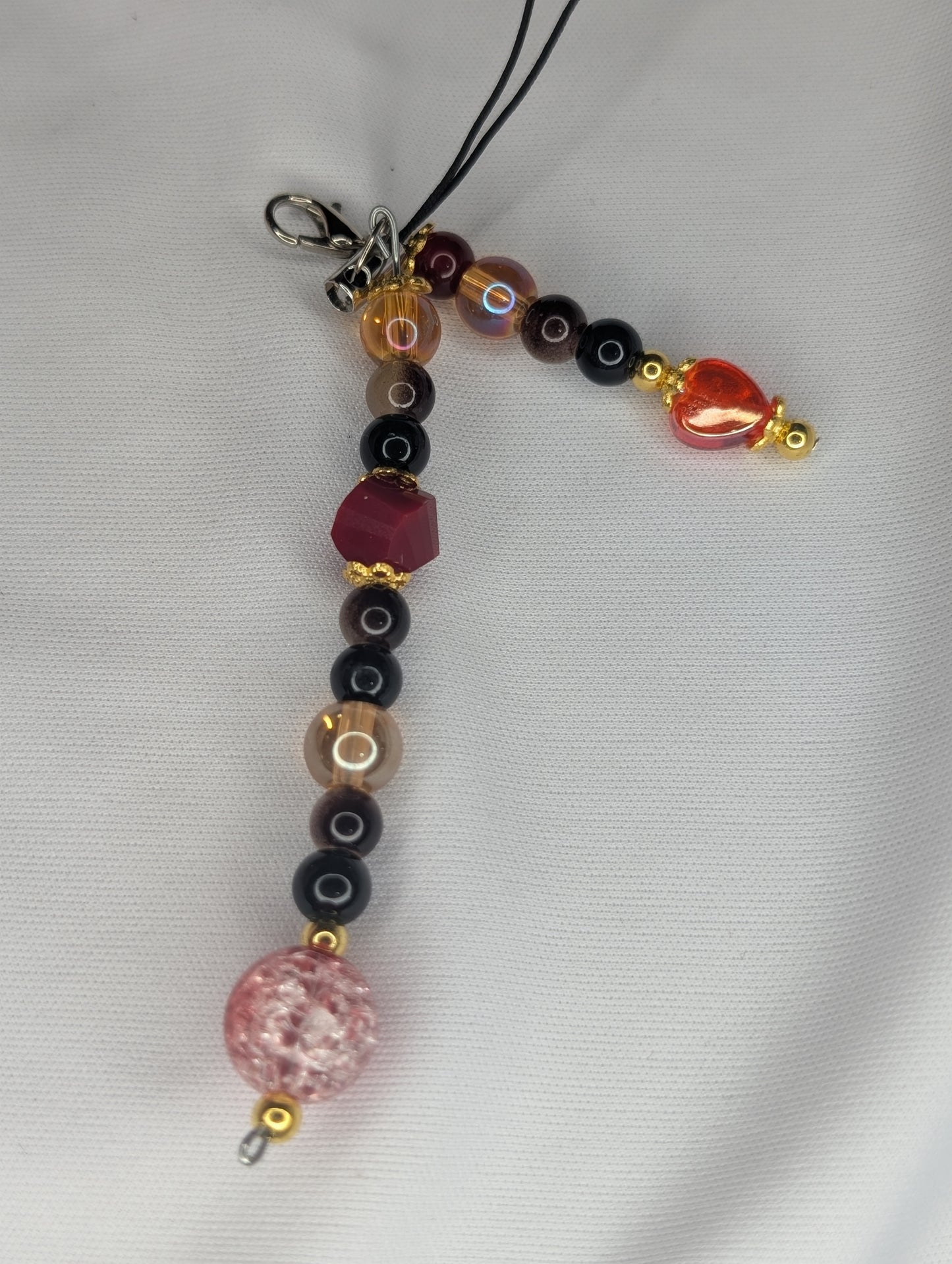 Hero Anime Keychain Charm Glass Beads