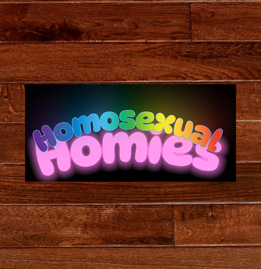 Homosexual Homies Bumper Sticker