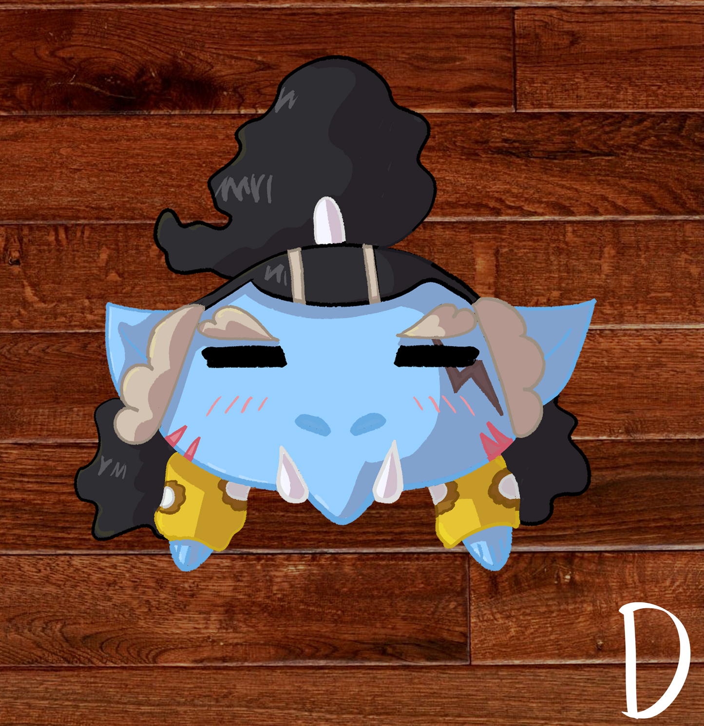 Pirate Anime Sleepy Chibi Stickers