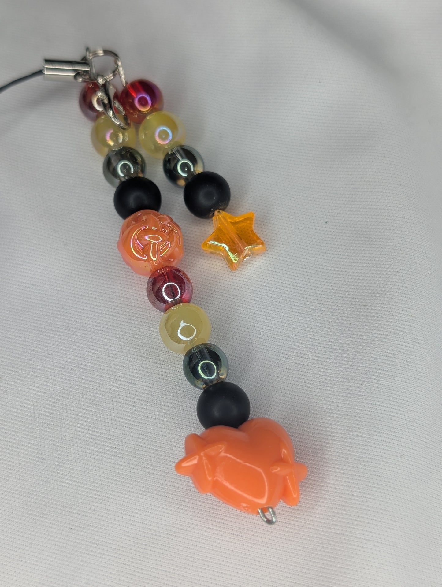 Hero Anime Keychain Charm Glass Beads