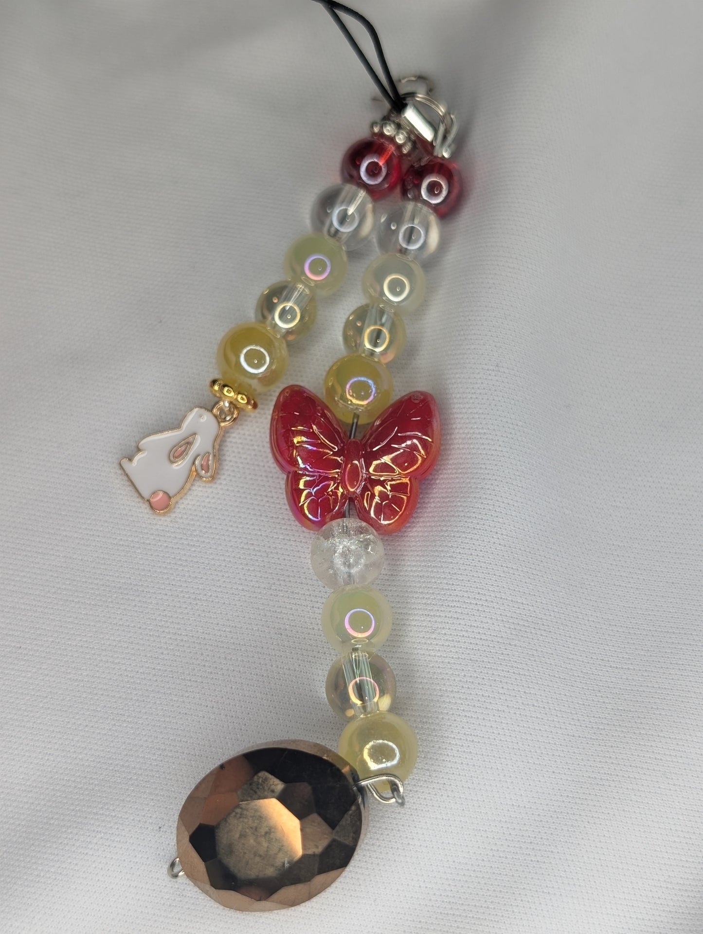 Hero Anime Keychain Charm Glass Beads