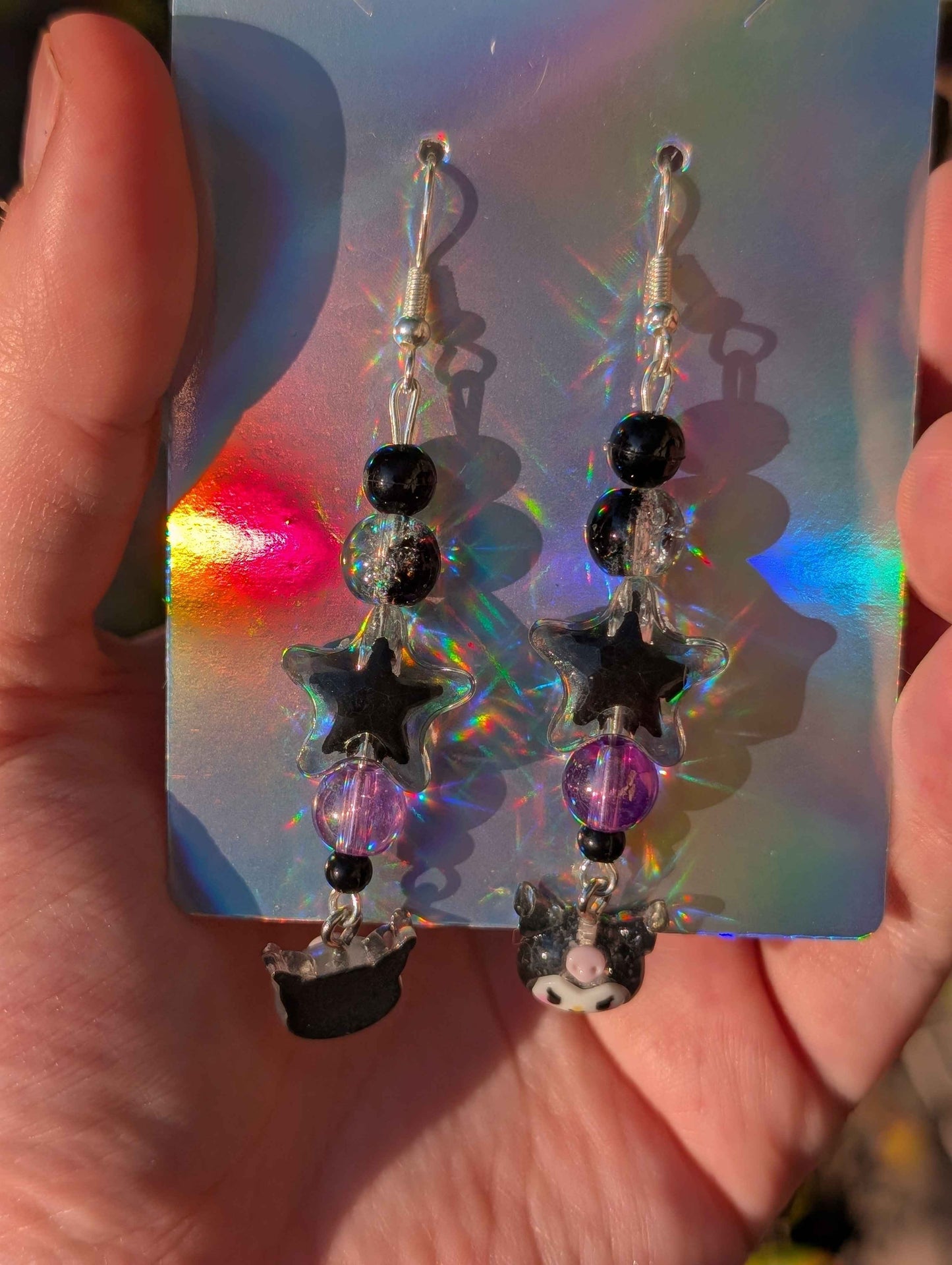 Sanrio Kawaii Dangling Earrings Kuromi Hello Kitty Inspired