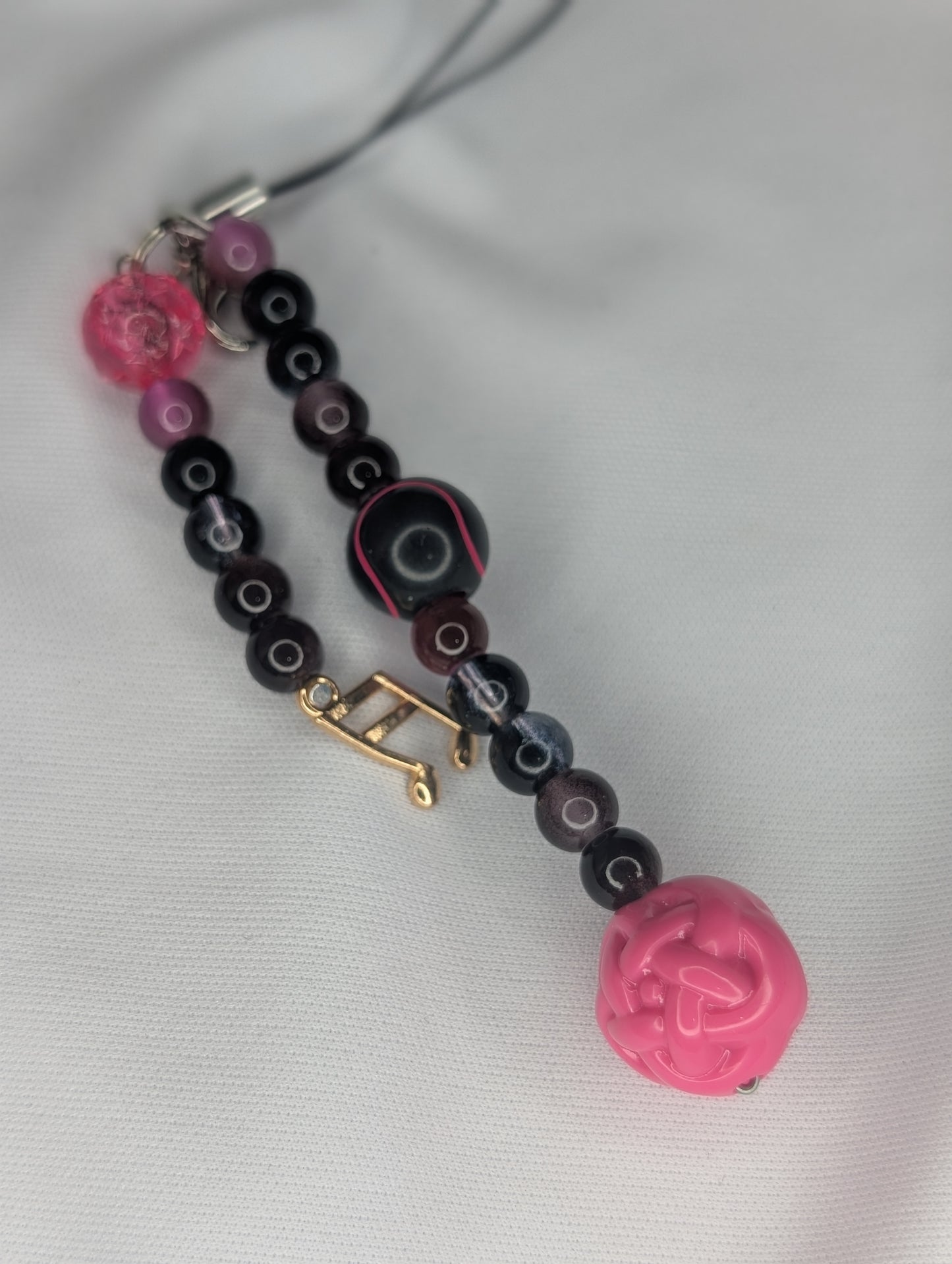 Hero Anime Keychain Charm Glass Beads