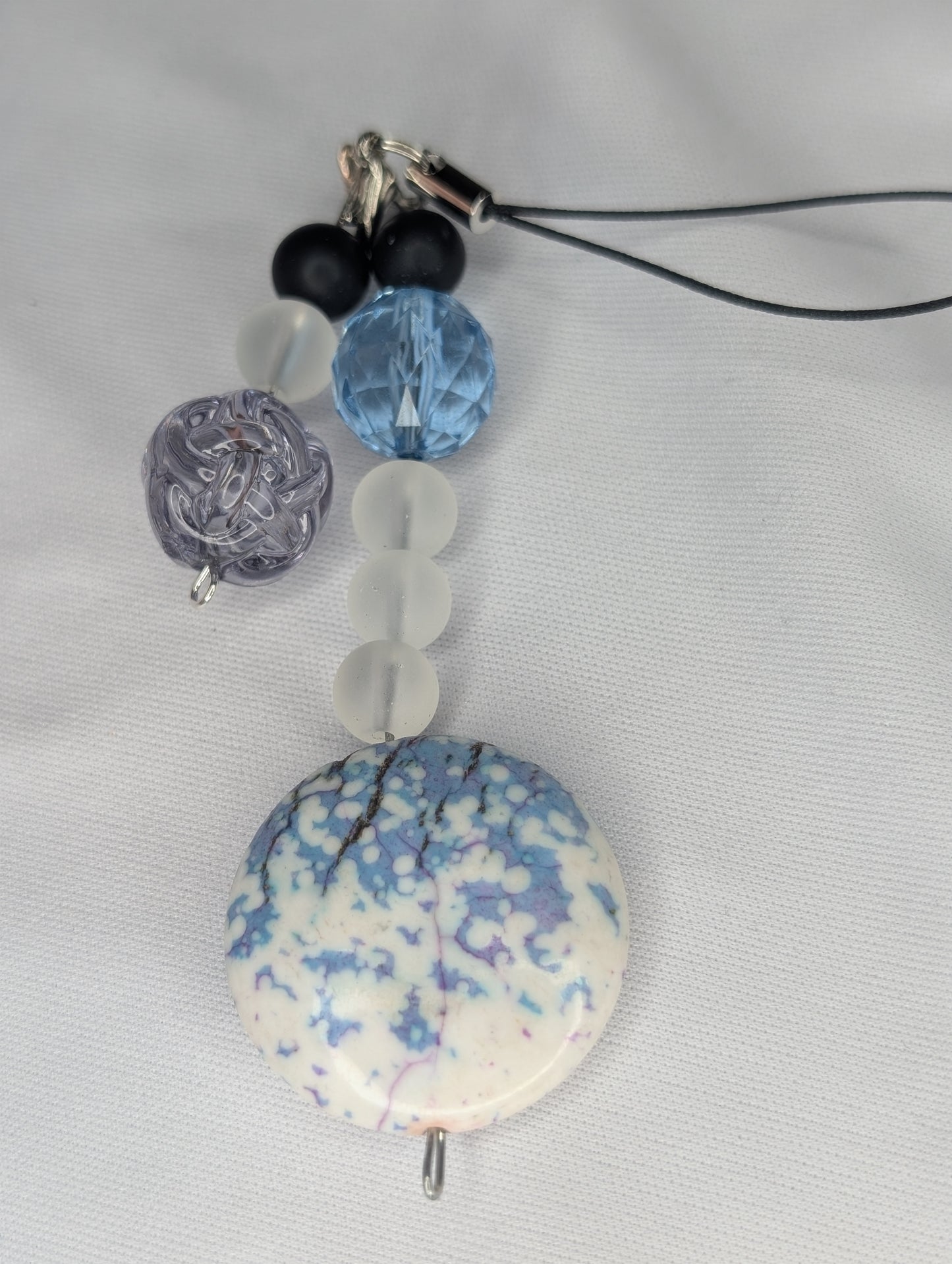 Hero Anime Keychain Charm Glass Beads