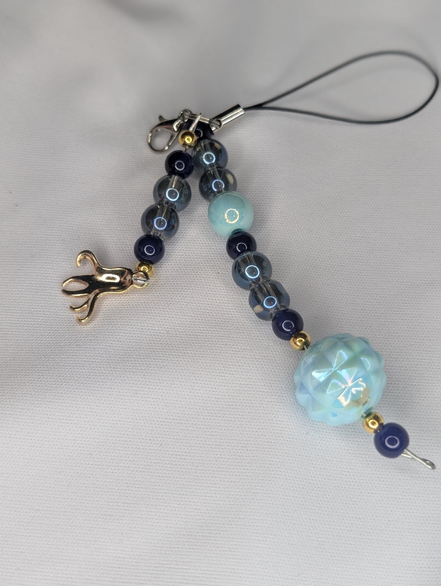 Hero Anime Keychain Charm Glass Beads