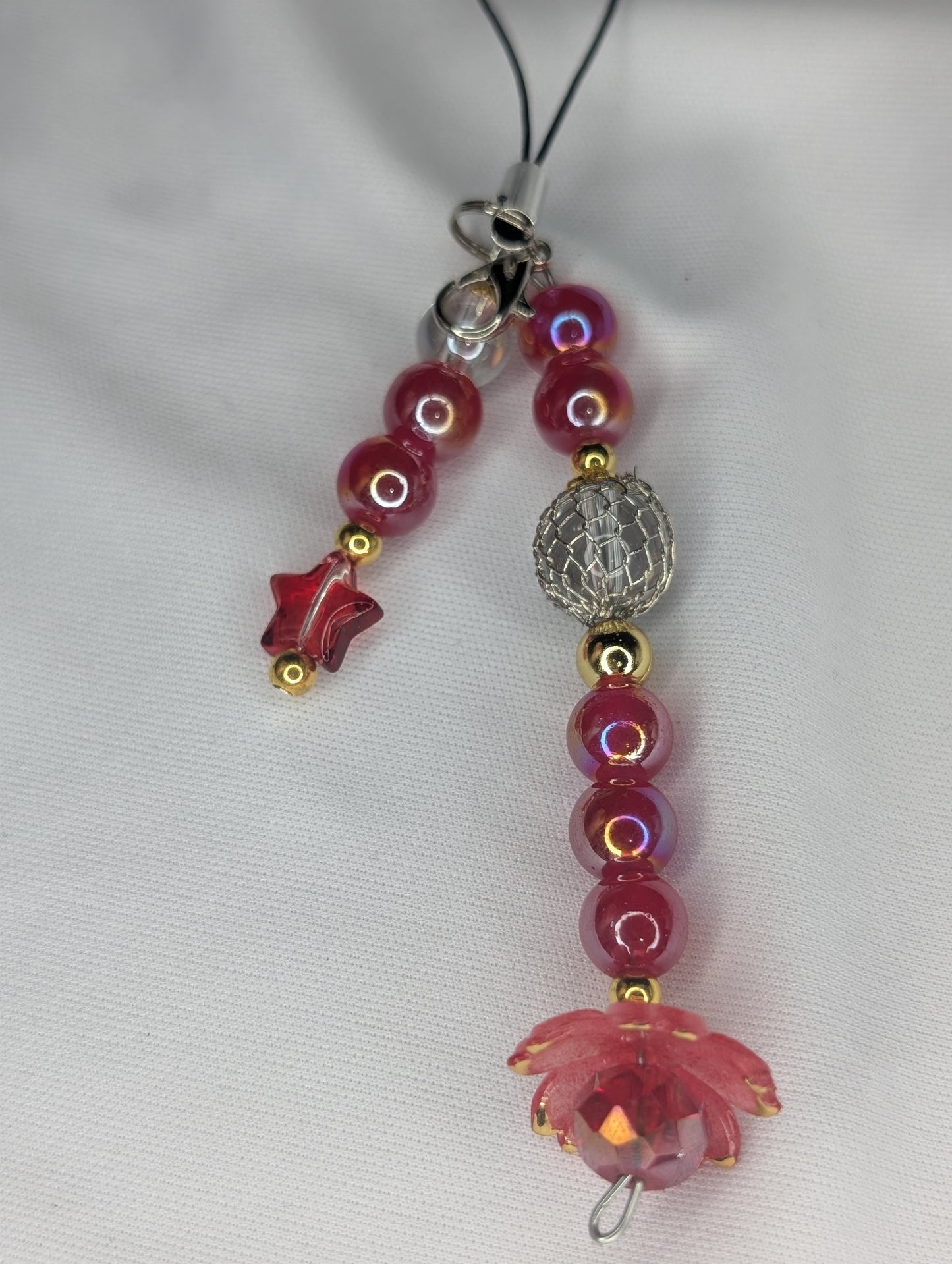 Hero Anime Keychain Charm Glass Beads