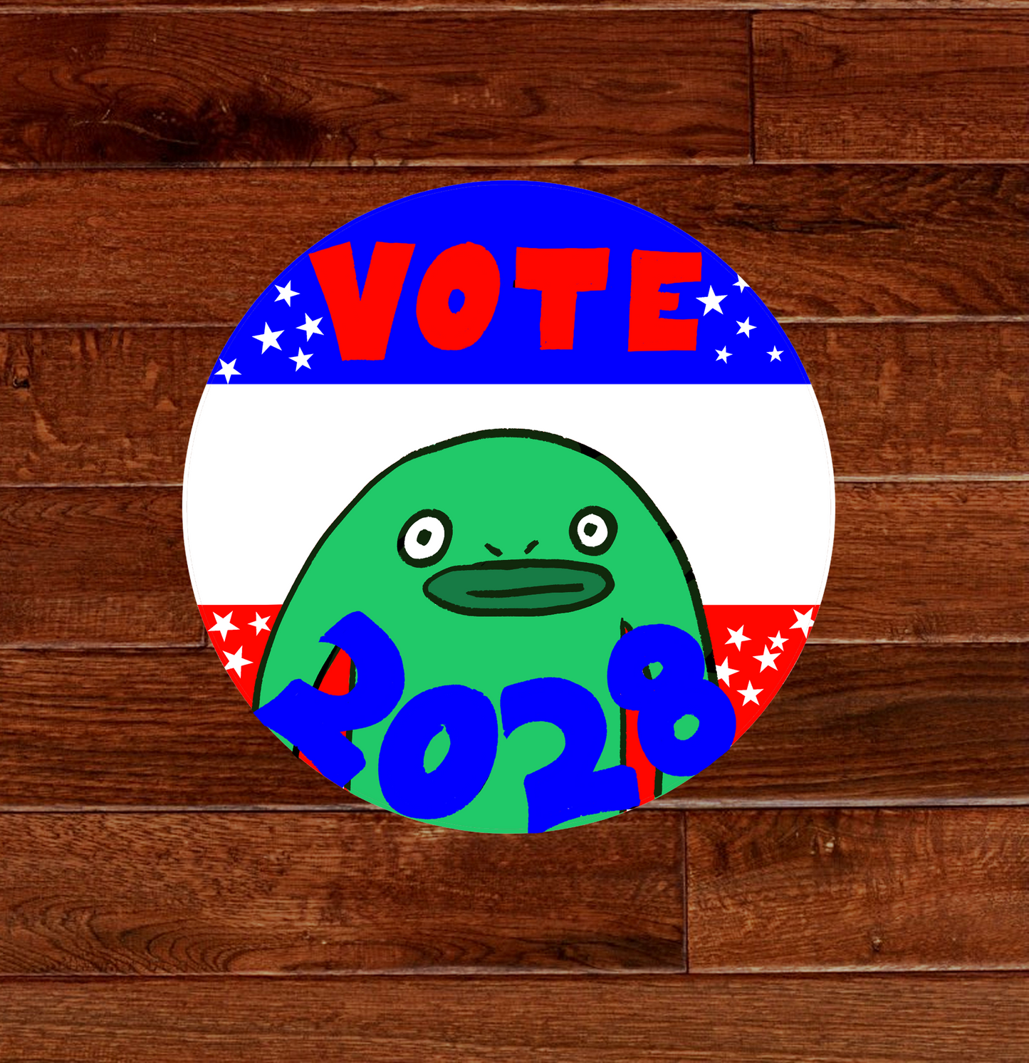 Vote Mr. Frog 2028 Pin/Button