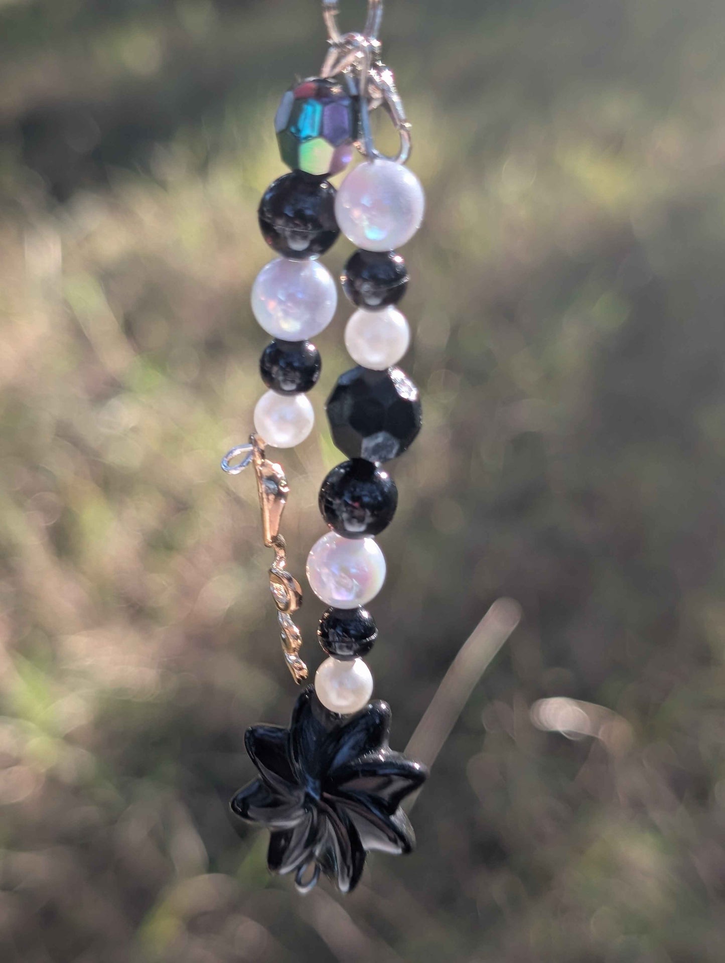 Demon Slayer Phone Keychain Charm Glass Bead