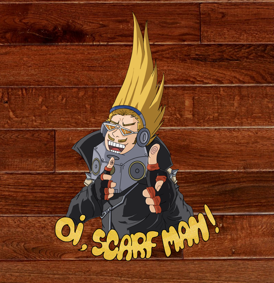 Oi Scarf Man Sticker | Hero Anime