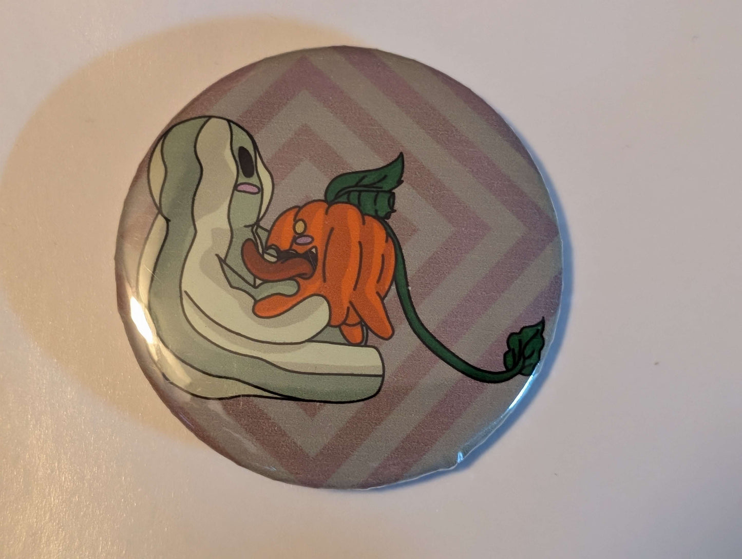 Pumpkin Dog Pin/Button