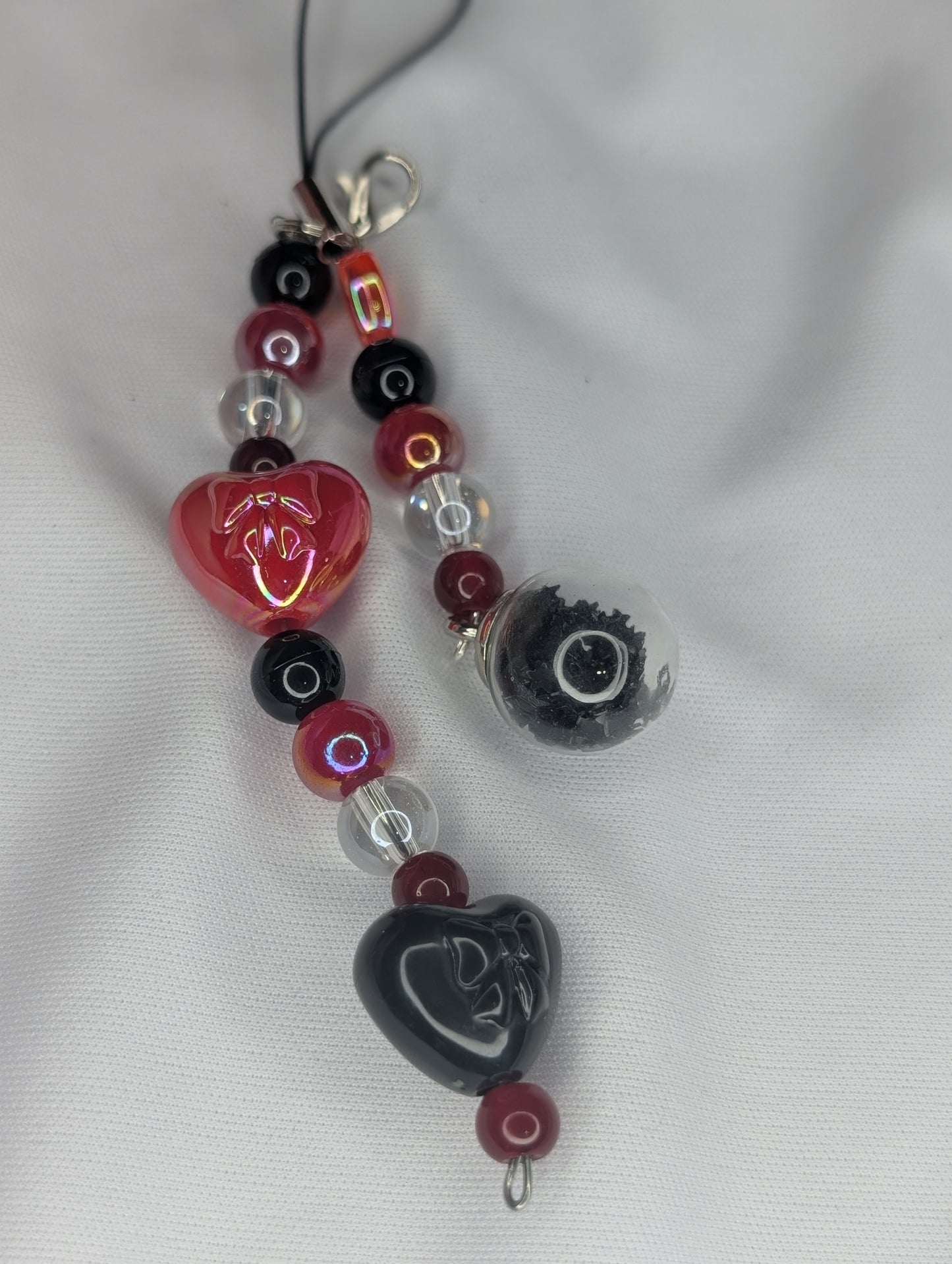 Hero Anime Keychain Charm Glass Beads