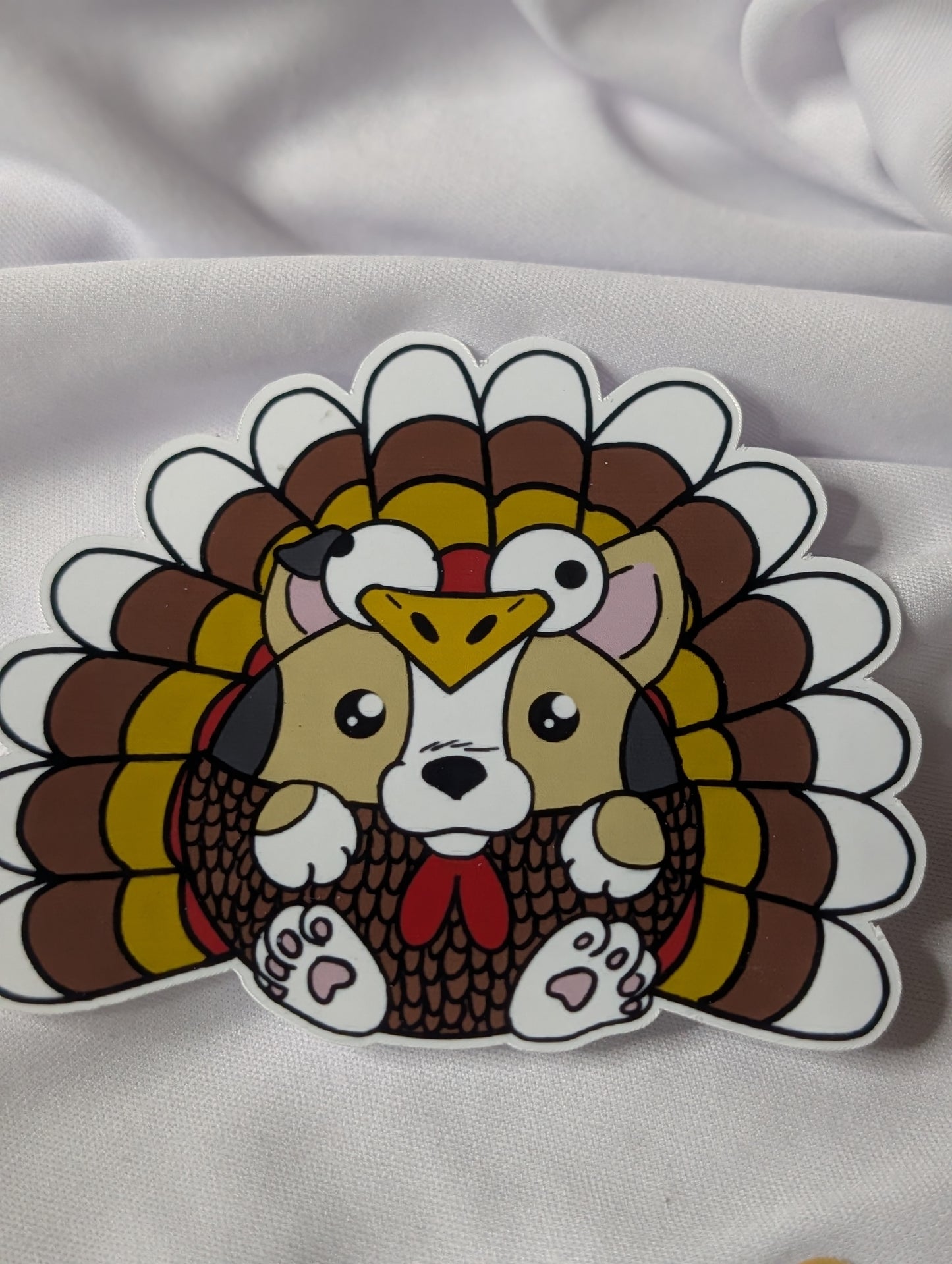 Holliday Corgi Dog Sticker
