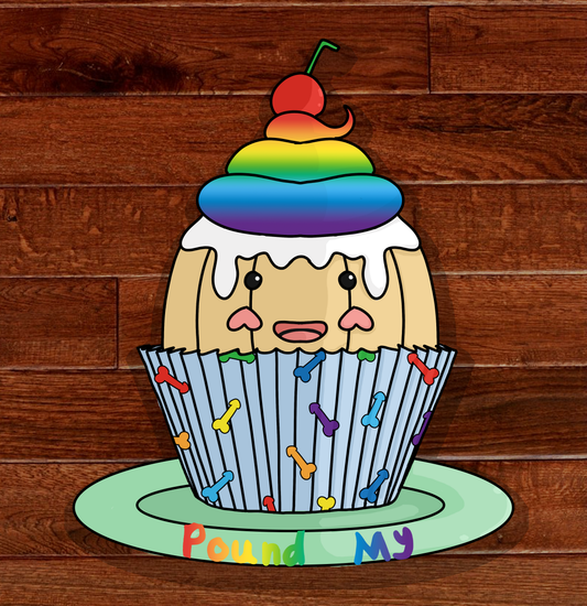 NSFW Pound My Cake Sticker