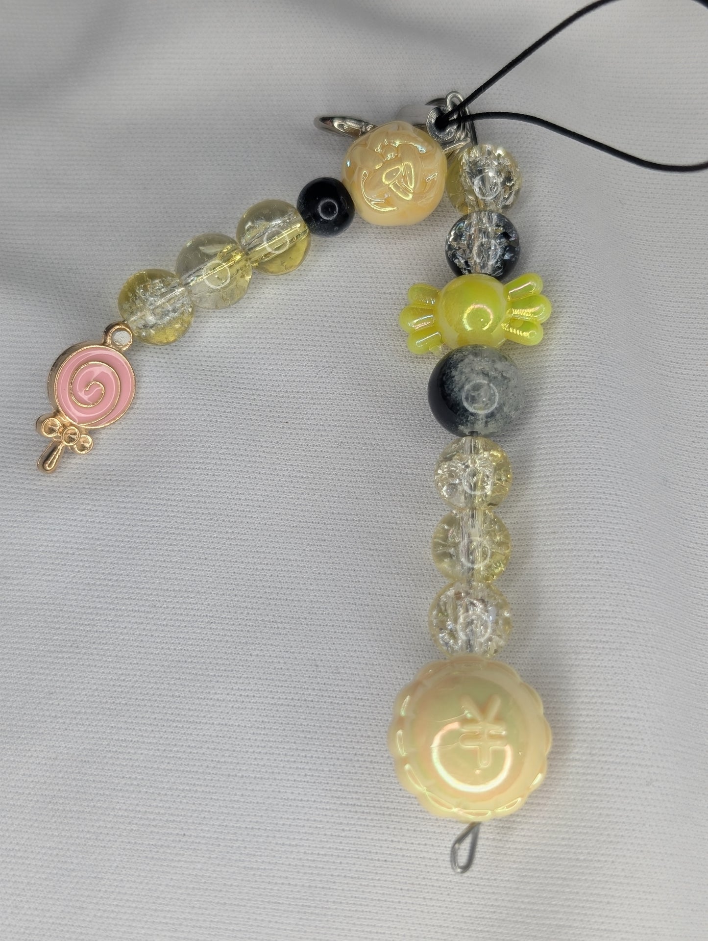 Hero Anime Keychain Charm Glass Beads
