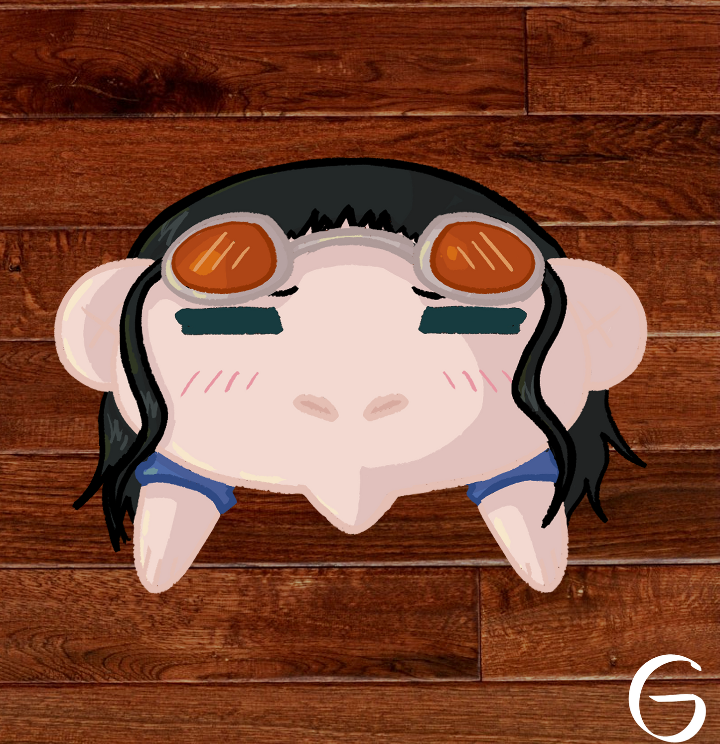 Pirate Anime Sleepy Chibi Stickers
