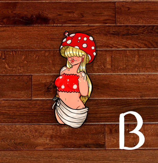Mushroom Girl Sticker