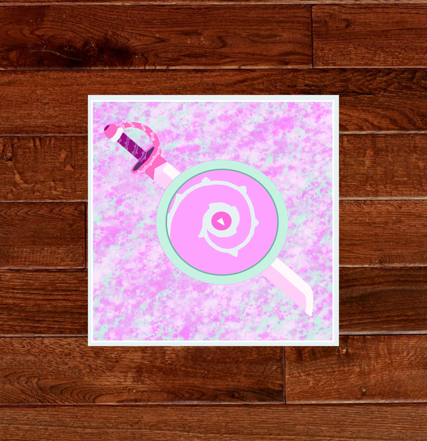 Steven Universe Sword & Shield Sticker