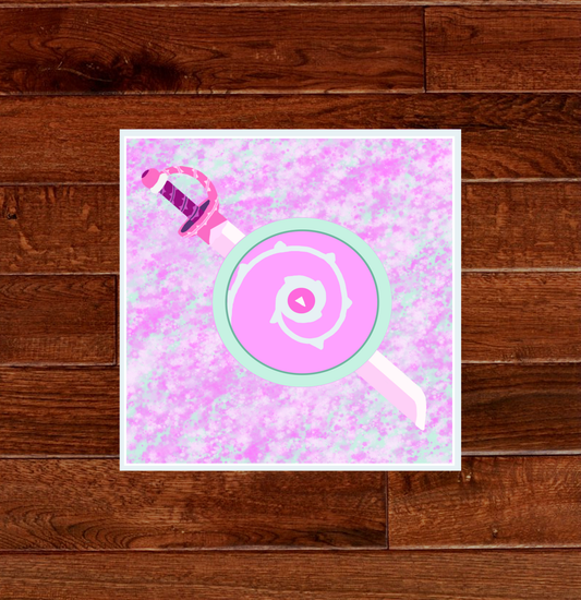 Steven Universe Sword & Shield Sticker
