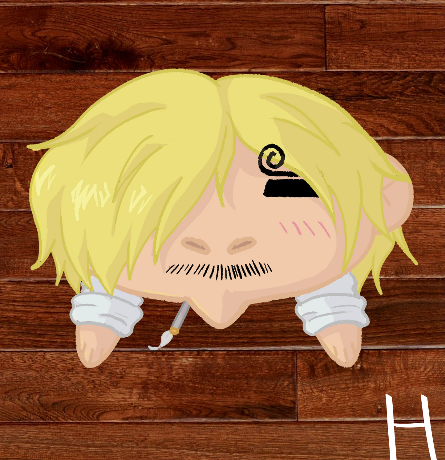 Pirate Anime Sleepy Chibi Stickers