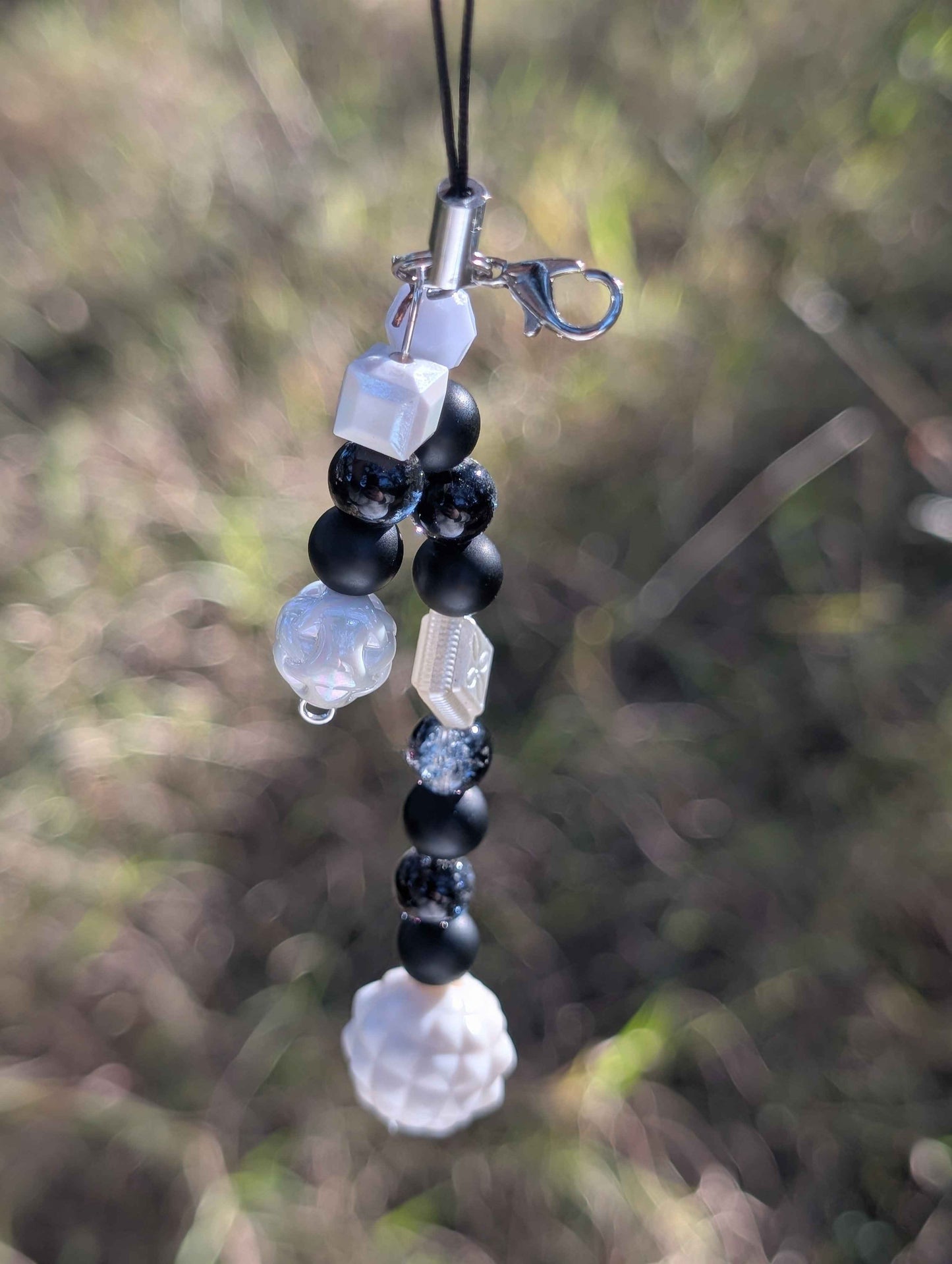 Demon Slayer Phone Keychain Charm Glass Bead