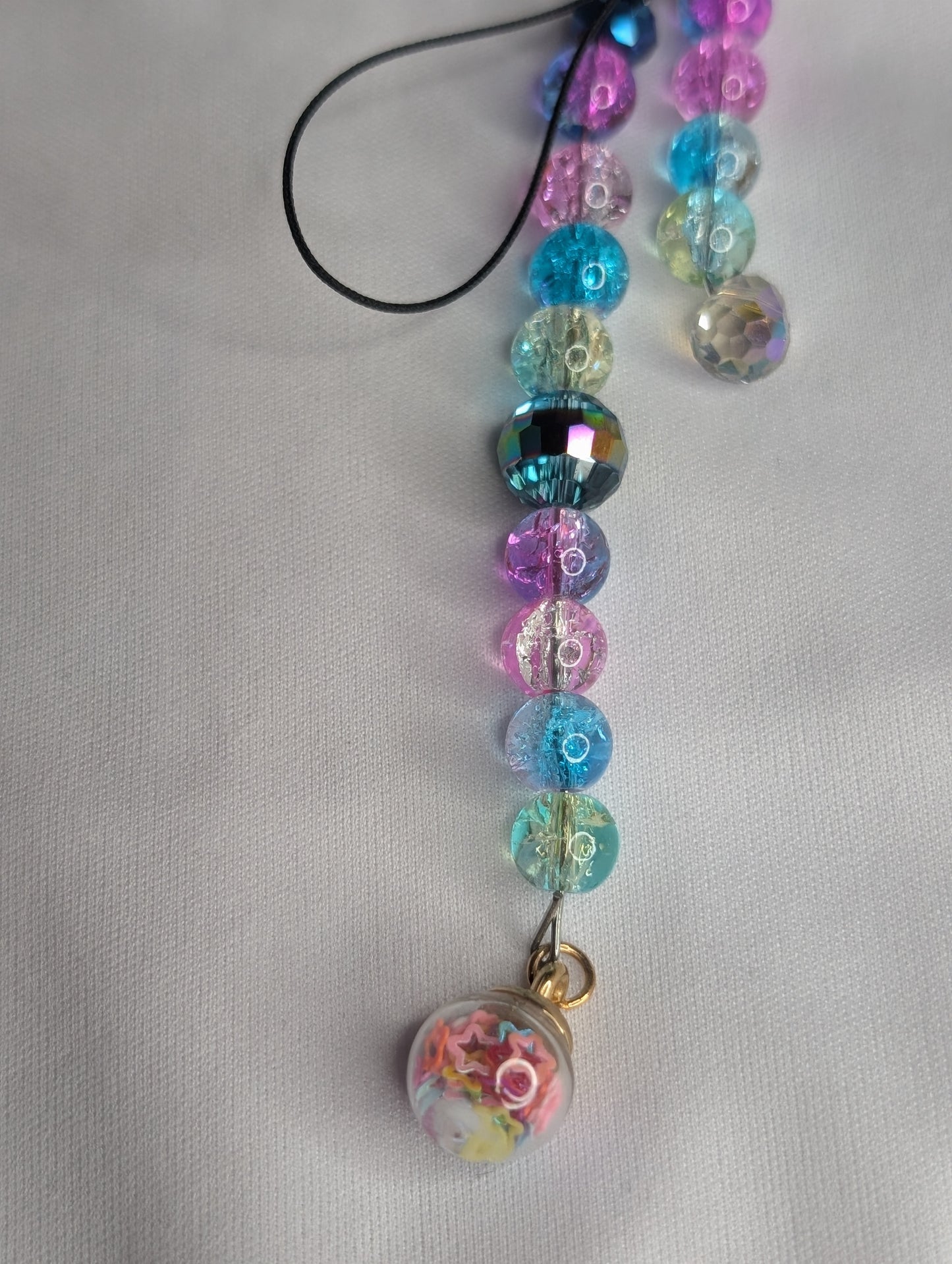 Hero Anime Keychain Charm Glass Beads