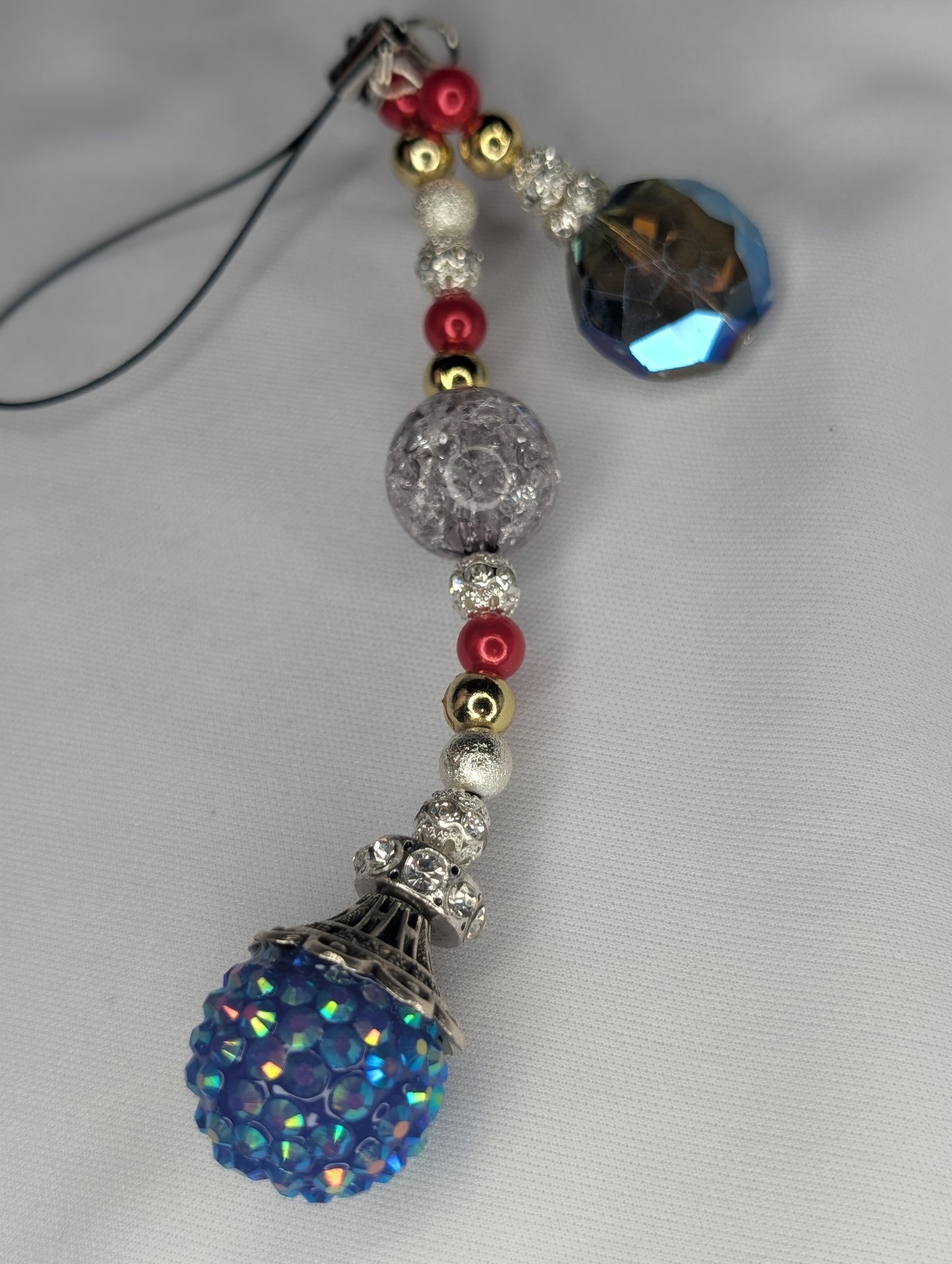Hero Anime Keychain Charm Glass Beads