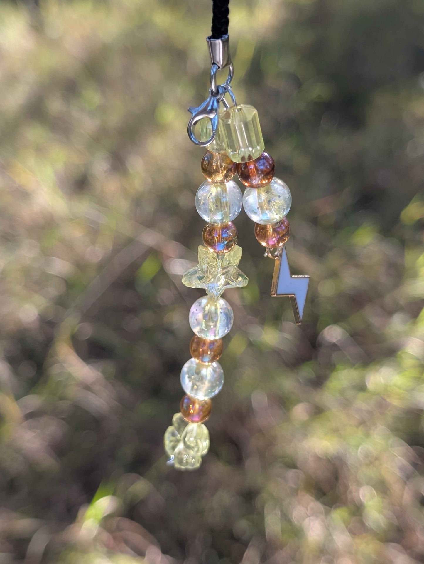 Demon Slayer Phone Keychain Charm Glass Bead