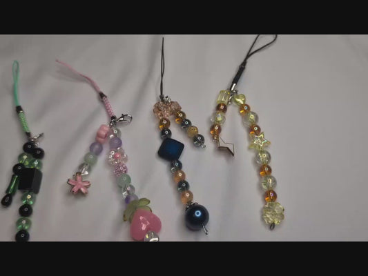 Demon Slayer Phone Keychain Charm Glass Bead