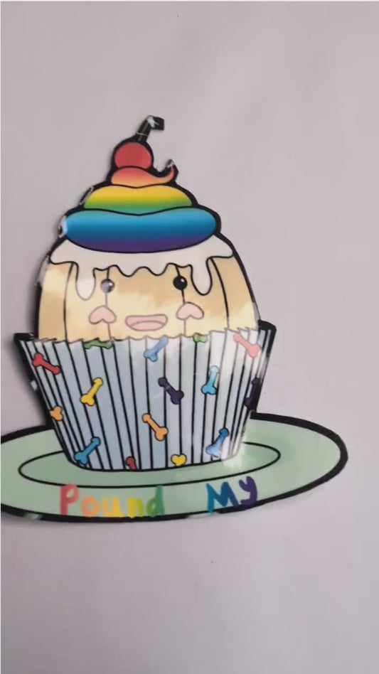 NSFW Pound My Cake Sticker
