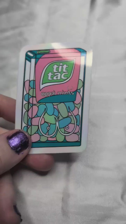 NSFW Tit Tac Sticker
